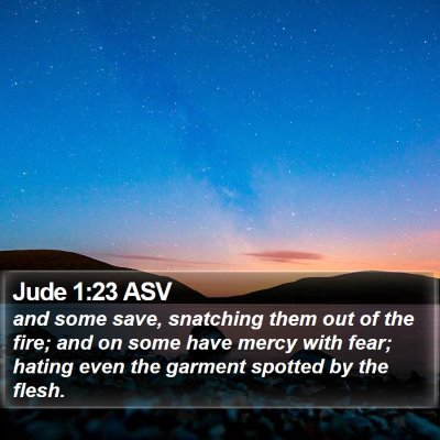 Jude 1:23 ASV Bible Verse Image