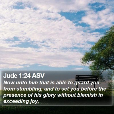Jude 1:24 ASV Bible Verse Image