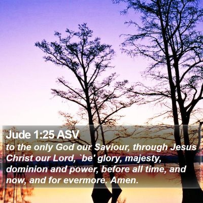 Jude 1:25 ASV Bible Verse Image