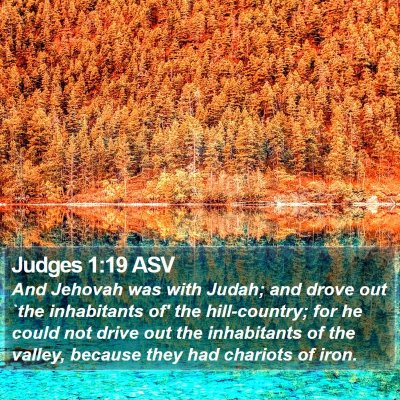 Judges 1:19 ASV Bible Verse Image