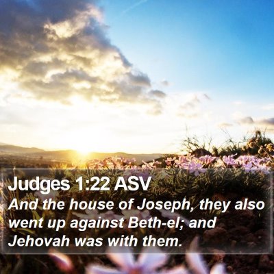 Judges 1:22 ASV Bible Verse Image