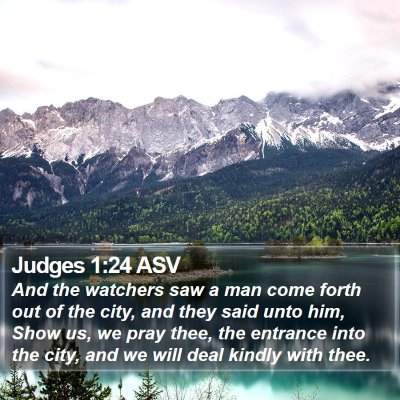 Judges 1:24 ASV Bible Verse Image