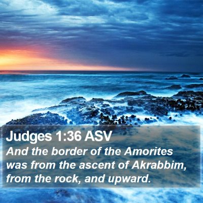Judges 1:36 ASV Bible Verse Image