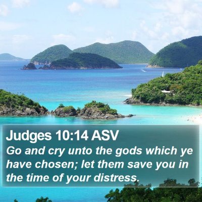 Judges 10:14 ASV Bible Verse Image