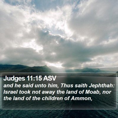 Judges 11:15 ASV Bible Verse Image