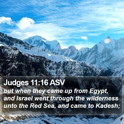 Judges 11:16 ASV Bible Verse Image