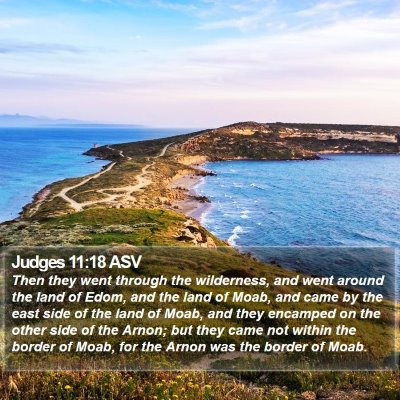 Judges 11:18 ASV Bible Verse Image