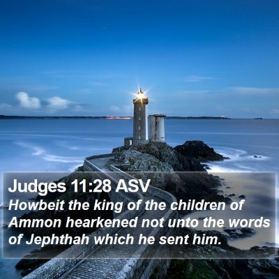 Judges 11:28 ASV Bible Verse Image