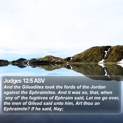 Judges 12:5 ASV Bible Verse Image