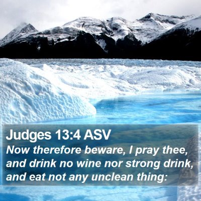 Judges 13:4 ASV Bible Verse Image