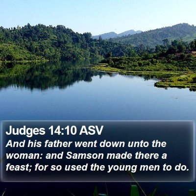 Judges 14:10 ASV Bible Verse Image