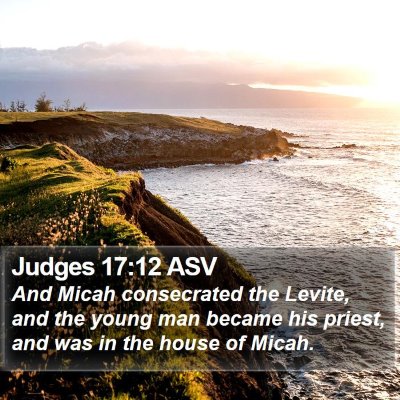 Judges 17:12 ASV Bible Verse Image