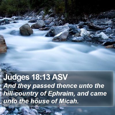 Judges 18:13 ASV Bible Verse Image