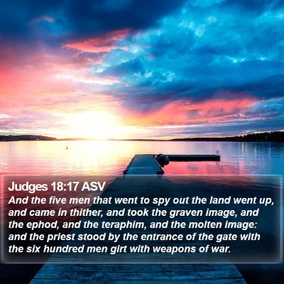 Judges 18:17 ASV Bible Verse Image