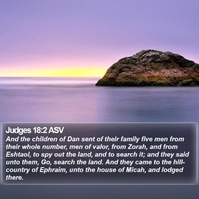 Judges 18:2 ASV Bible Verse Image