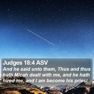 Judges 18:4 ASV Bible Verse Image