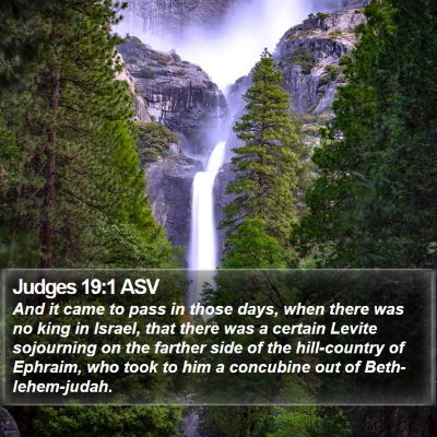 Judges 19:1 ASV Bible Verse Image