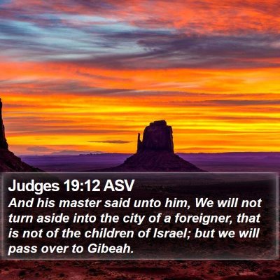 Judges 19:12 ASV Bible Verse Image