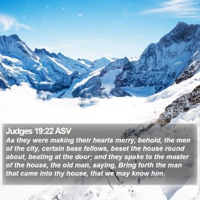 Judges 19:22 ASV Bible Verse Image