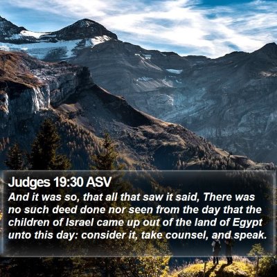Judges 19:30 ASV Bible Verse Image