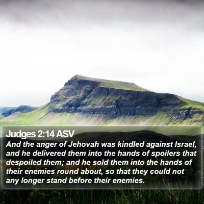Judges 2:14 ASV Bible Verse Image
