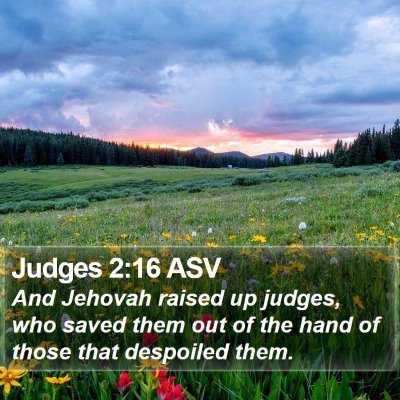Judges 2:16 ASV Bible Verse Image