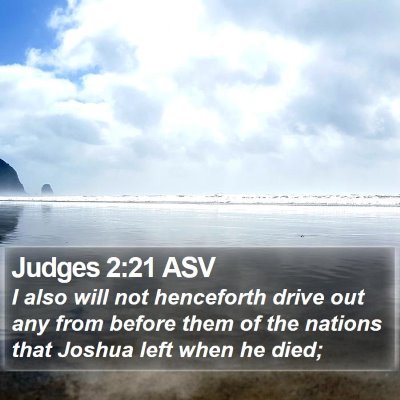 Judges 2:21 ASV Bible Verse Image