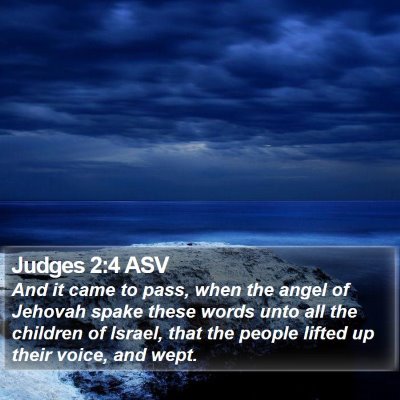 Judges 2:4 ASV Bible Verse Image