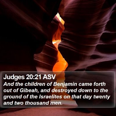 Judges 20:21 ASV Bible Verse Image