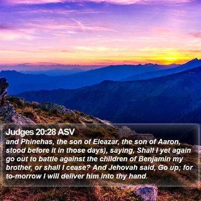 Judges 20:28 ASV Bible Verse Image