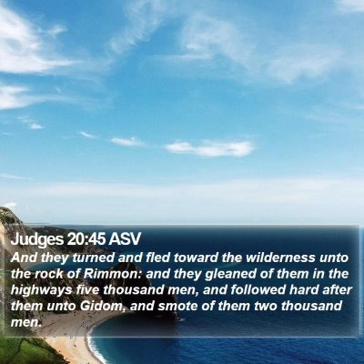 Judges 20:45 ASV Bible Verse Image