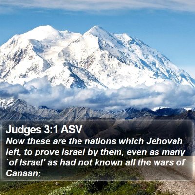 Judges 3:1 ASV Bible Verse Image