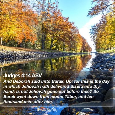 Judges 4:14 ASV Bible Verse Image