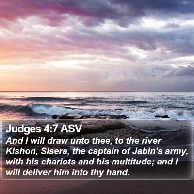 Judges 4:7 ASV Bible Verse Image