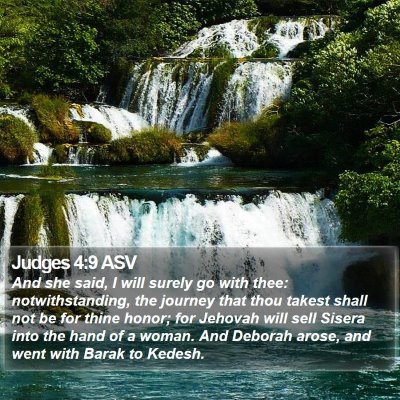 Judges 4:9 ASV Bible Verse Image