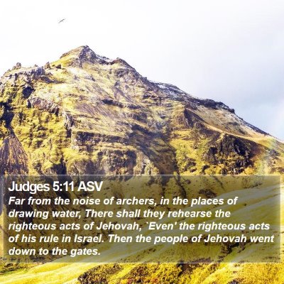 Judges 5:11 ASV Bible Verse Image