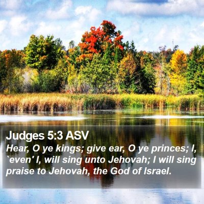 Judges 5:3 ASV Bible Verse Image