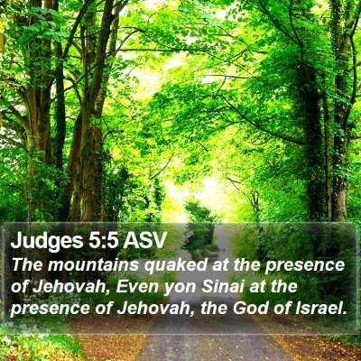 Judges 5:5 ASV Bible Verse Image