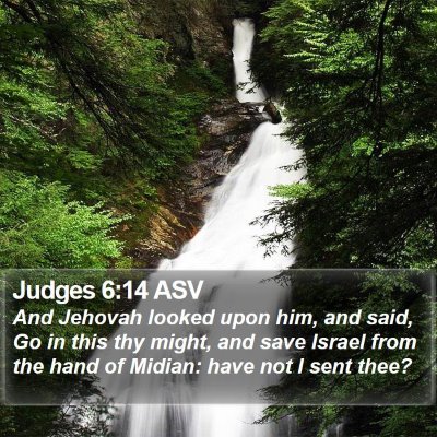 Judges 6:14 ASV Bible Verse Image