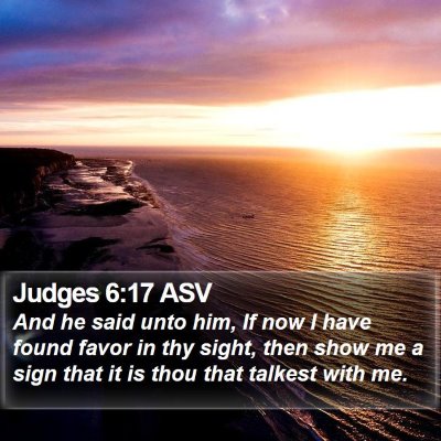 Judges 6:17 ASV Bible Verse Image
