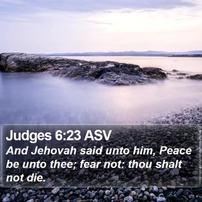 Judges 6:23 ASV Bible Verse Image