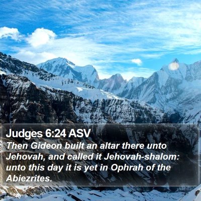 Judges 6:24 ASV Bible Verse Image
