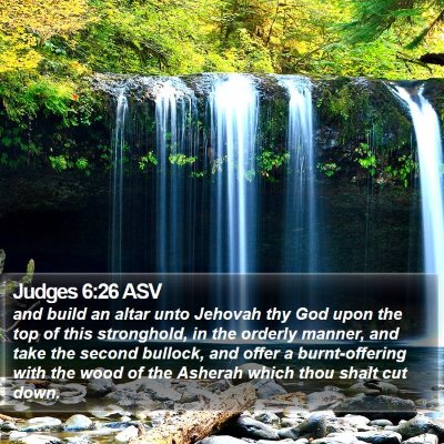 Judges 6:26 ASV Bible Verse Image
