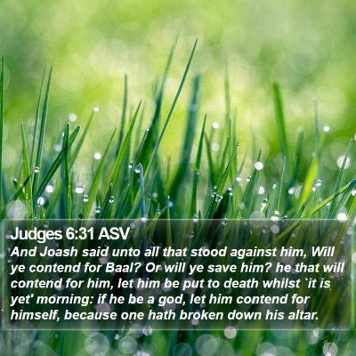 Judges 6:31 ASV Bible Verse Image