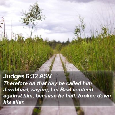 Judges 6:32 ASV Bible Verse Image