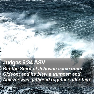 Judges 6:34 ASV Bible Verse Image