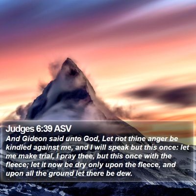 Judges 6:39 ASV Bible Verse Image