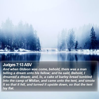 Judges 7:13 ASV Bible Verse Image