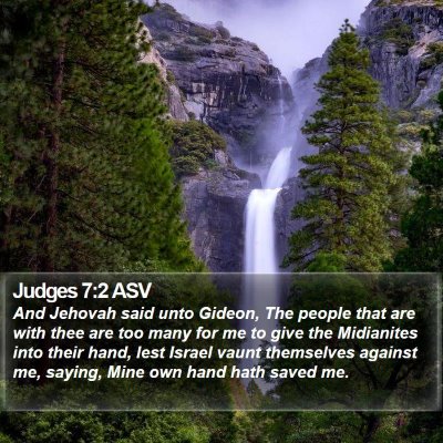 Judges 7:2 ASV Bible Verse Image