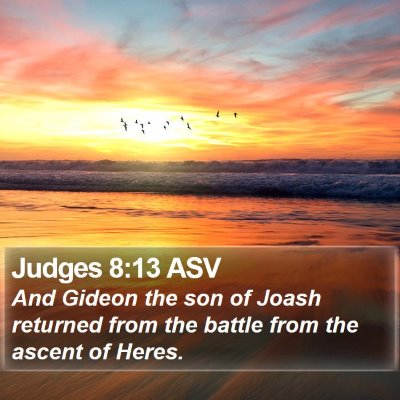 Judges 8:13 ASV Bible Verse Image
